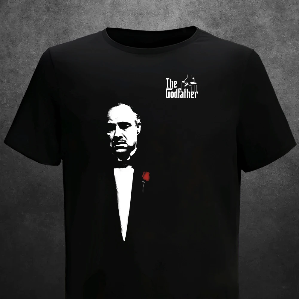 T Shirt Man The Godfather 1972 Movie Summer Casual Printing Short Comfortable O-neck