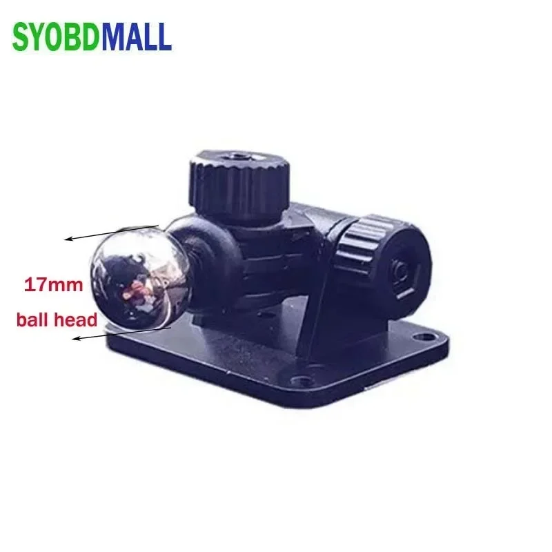 17mm Steel Ball Head Phone Holder 1/4 Inch Screw Head  Adhesive Base Car Mount Accessories for Dashboard Center Fixed Bracket