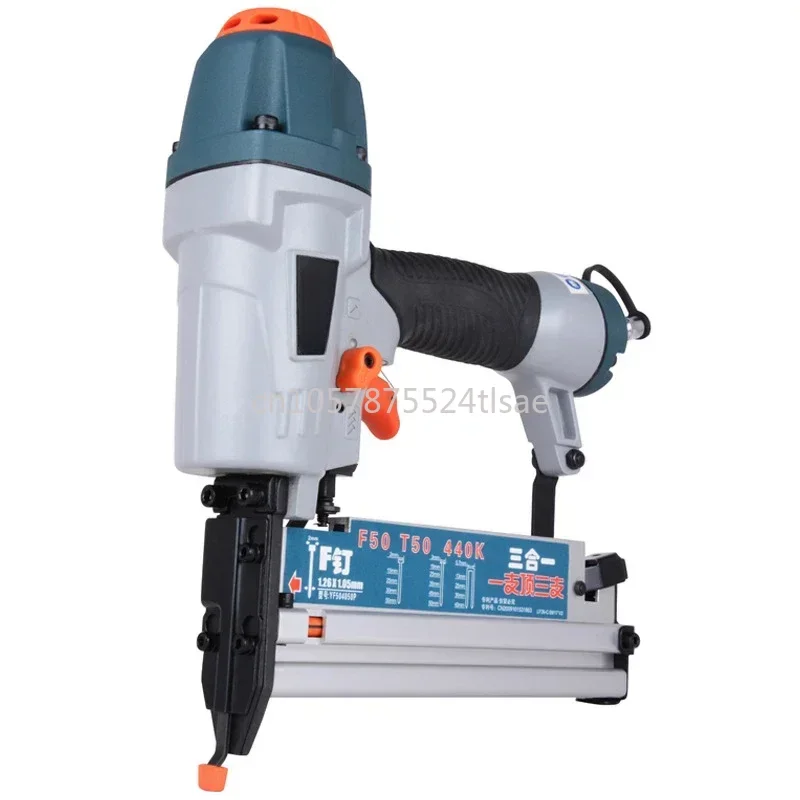 F50 Straight Nail Steel Gun U-shaped Code  Pneumatic Gun Three in One Pneumatic Nail Gun Carpenter