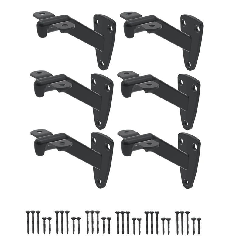 

Hand Rail Brackets For Stairs- 6 Pcs Handrail Brackets For Indoor Stairs Or Outdoor Stairs Support,Hand Railing Brackets