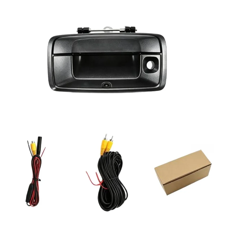1pc Tailgate Handle Camera For Chevrolet 1500 2500 3500 2014 2015 Rear View Backup Parking Accessories