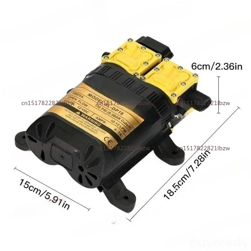 12V 220V Agricultural Water Pump High Pressure 7A 10L/min Auto Return DC AC Farm Irrigation Pump