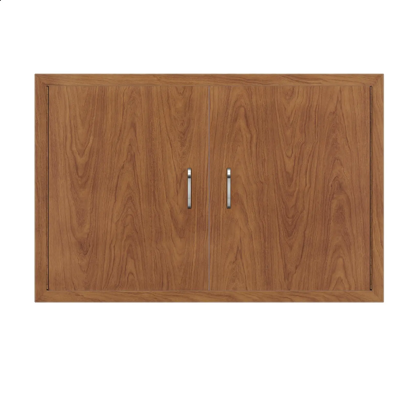 Stainl Steel Outdoor Kitchen Cabinet Door, Wood Grain Finish