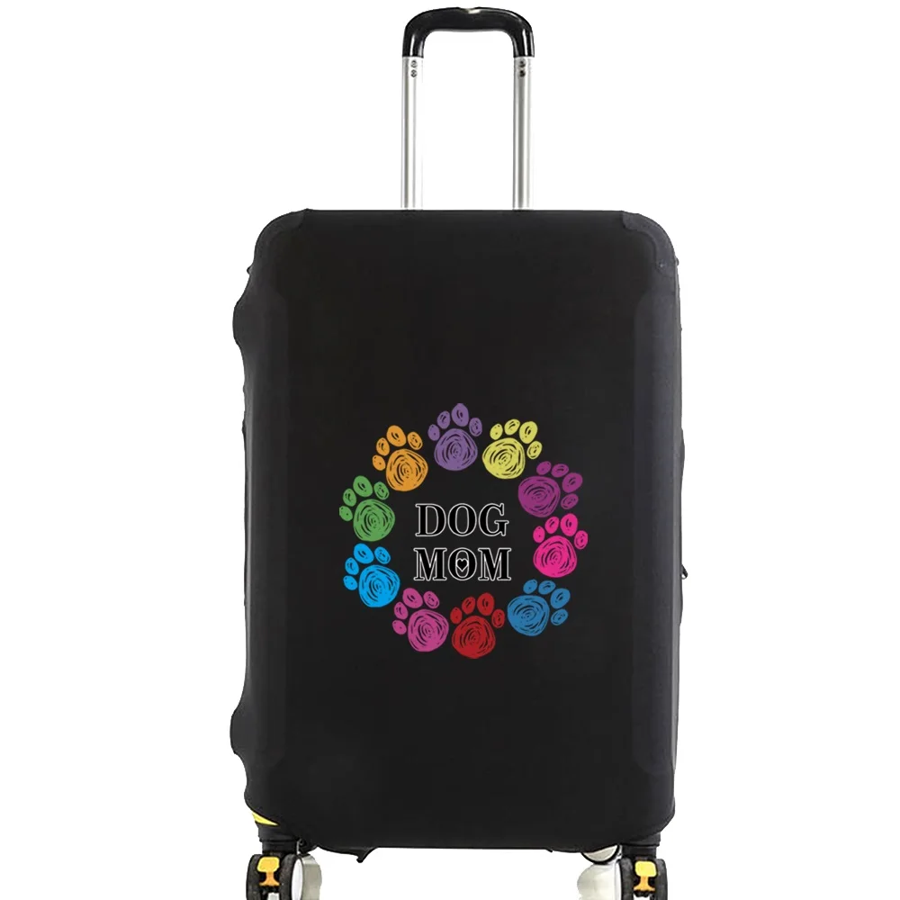 New Dog Footprints Pattern Luggage Protective Cover 18-28inch Trolley Baggage Travel Bag Covers Elastic Protection Suitcase Case