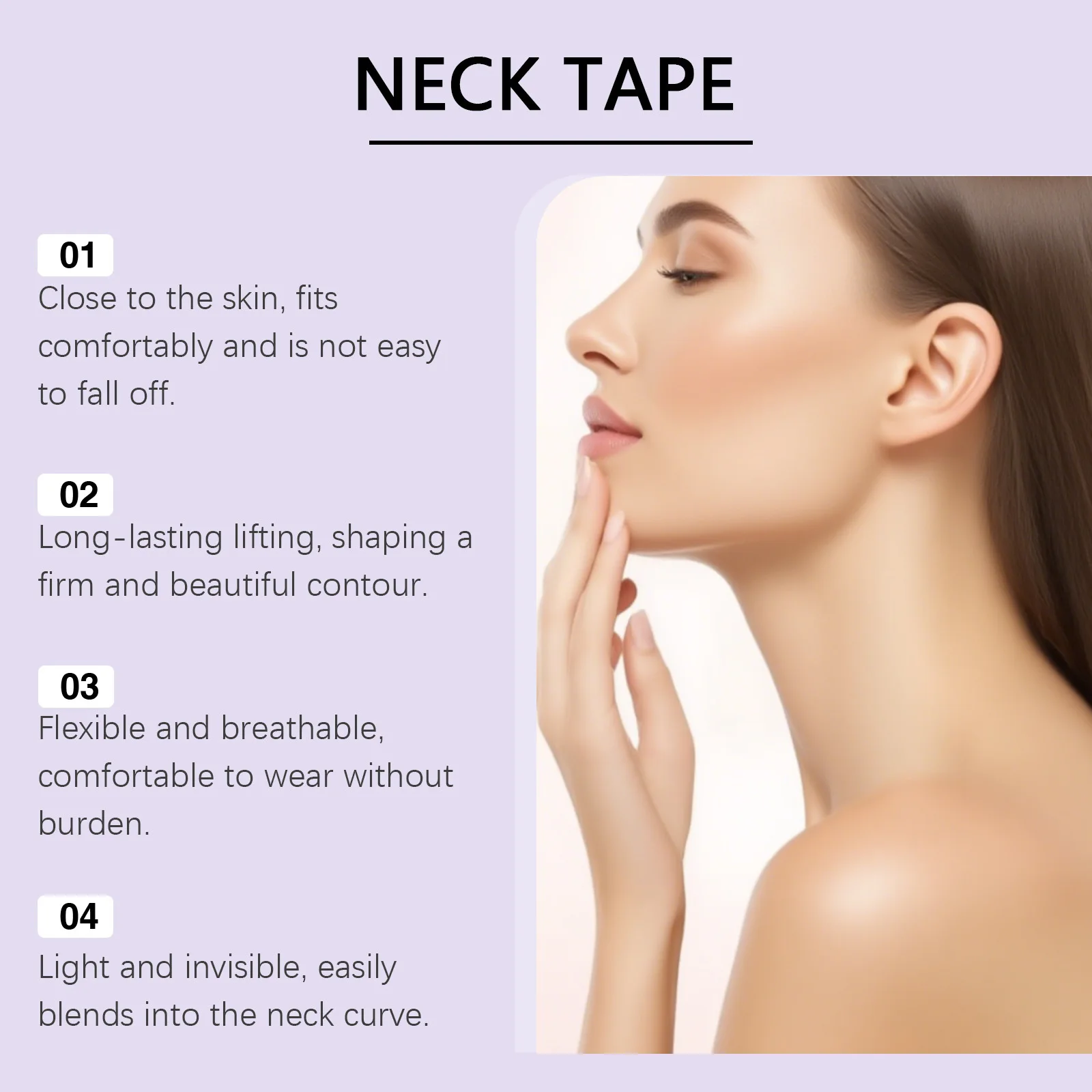 VIARELINE Neck Tightening Patch Enhance Elasticity Reduce Fine Lines Relieve Roughness Improving Relaxation Neck Soothing Patch