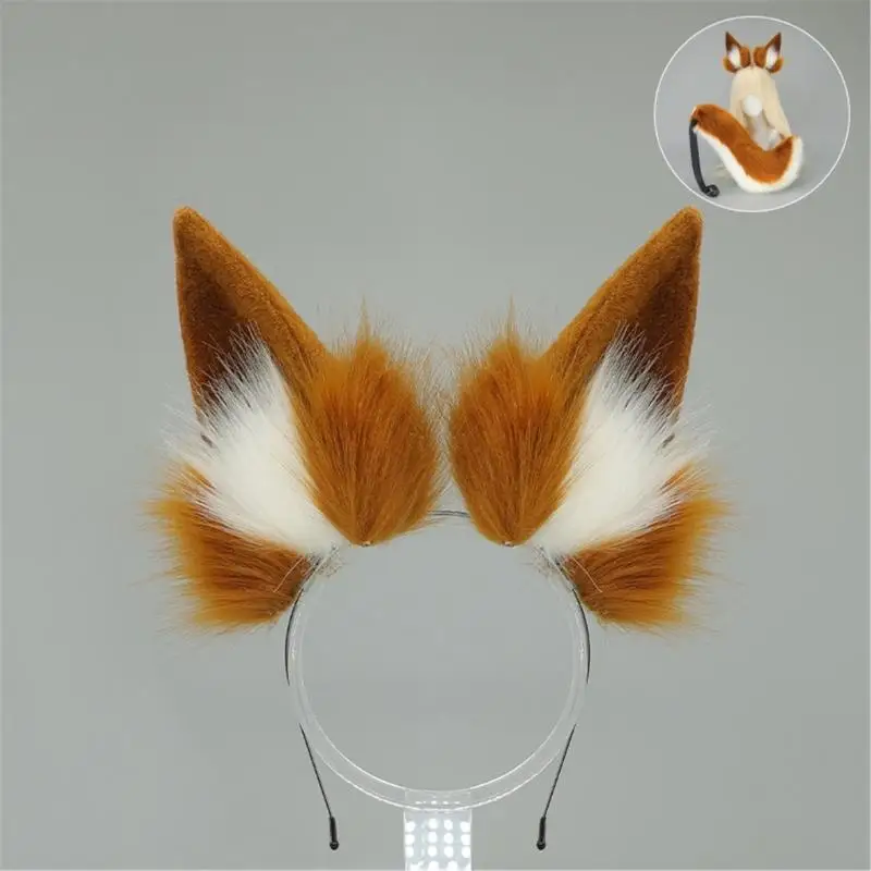 M6CD 猫耳毛皮のような尻尾コスチュームアニメ愛好家のための獣耳ヘッドバンド