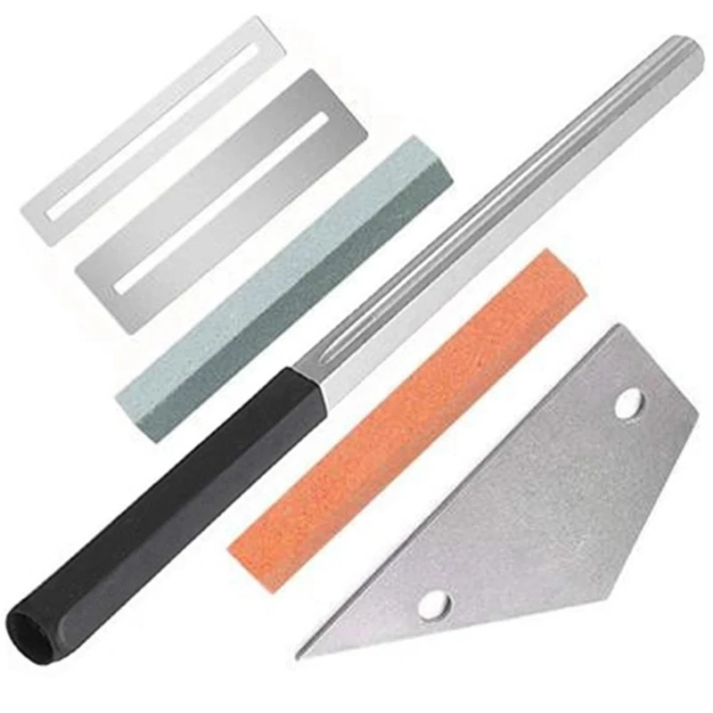 Guitar Repair Tool Set, Fretboard And Fret Grinding, Triangle File, Spacer, Grinding Stone, Music Accessories