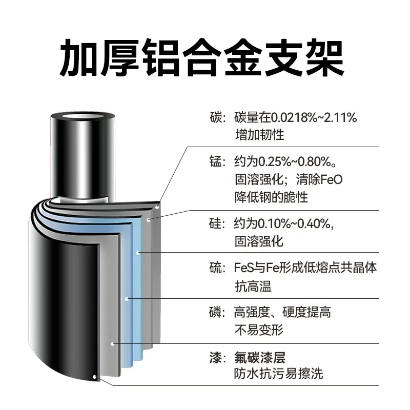 Camping folding table Portable table Aluminum folding table Picnic BBQ