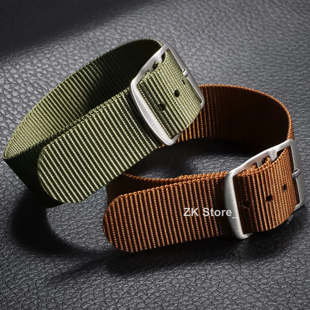 

New Ribbed Strap Nylon 20mm Watch Band Waterproof Watch Strap Military Woven Casual Watchband Men Women Army Sport Strap Replace
