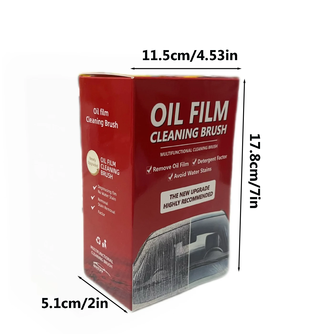 Oil Film Remover Glass Oil Film Remover Stain Remover Transparent Window Glass Cleaner Eco-Friendly Stain Removal Film