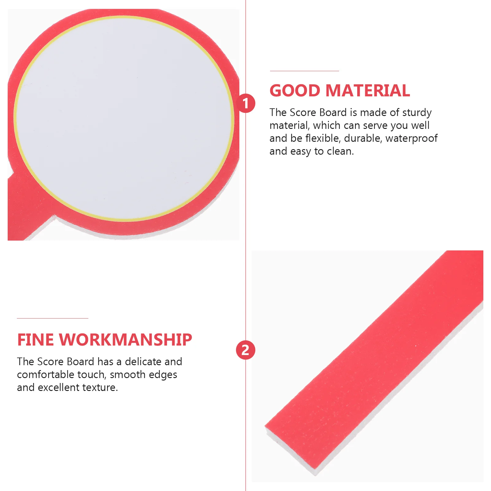 

8pcs Blank Scoreboard Double Sided Erasable Voting Board For Auctions Competition Judging Handheld Whiteboard Dry Erase Paddles