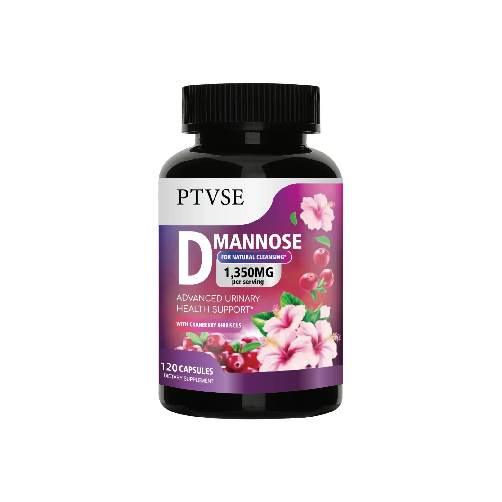 D-Mannose - Urinary Tract UT Cleanse & Bladder Health - Made with Cranberry, Hibiscus & Dandelion Root