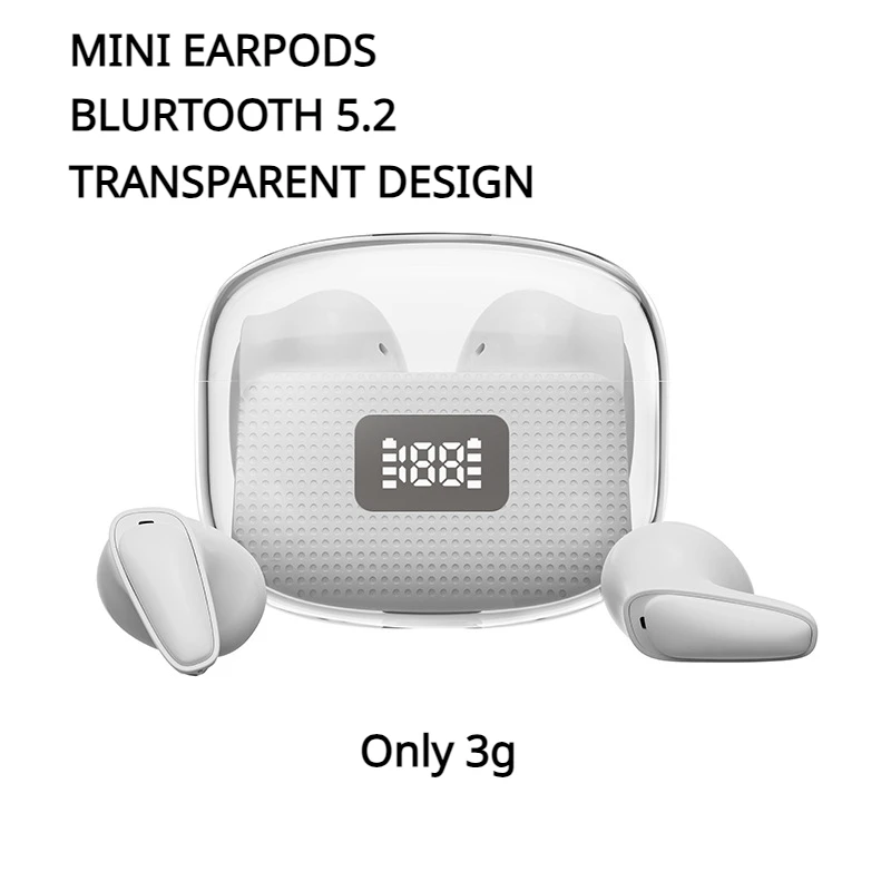 

F10 TWS Wireless Headphones Fone Bluetooth Earphones Hifi Stereo Mini Earpods Power Display Touch Control Earbuds with Mic