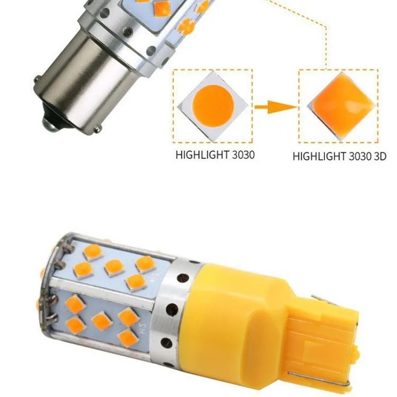 2 stücke BA15S P21W 1156 BAU15S Canbus Kein Fehler T20 7440 W21W WY21W Lampe Auto Blinker Lampen 12 v auto Led