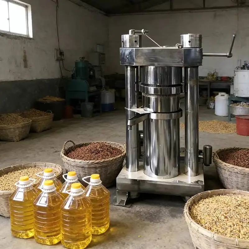 

Commercial Automatic Hydraulic High Yield Stainless Steel Sesame Coconut Oil Press Machine