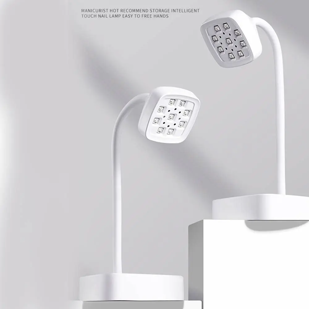 Draagbare 9LED desktop-spijkerlamp 360 °   Buigbare UV-lamp UV-uithardingslicht Sneldrogend Verstelbare nageldroger Lichte salon