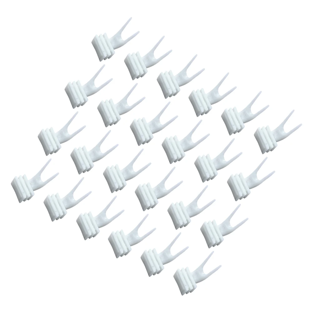 

50Pcs Parrot Vegetable Fork Fruit Holder Small Cage Feeder Fixed Forks Bird Food Holder Parrot Vegetable Fork Fixed Forks