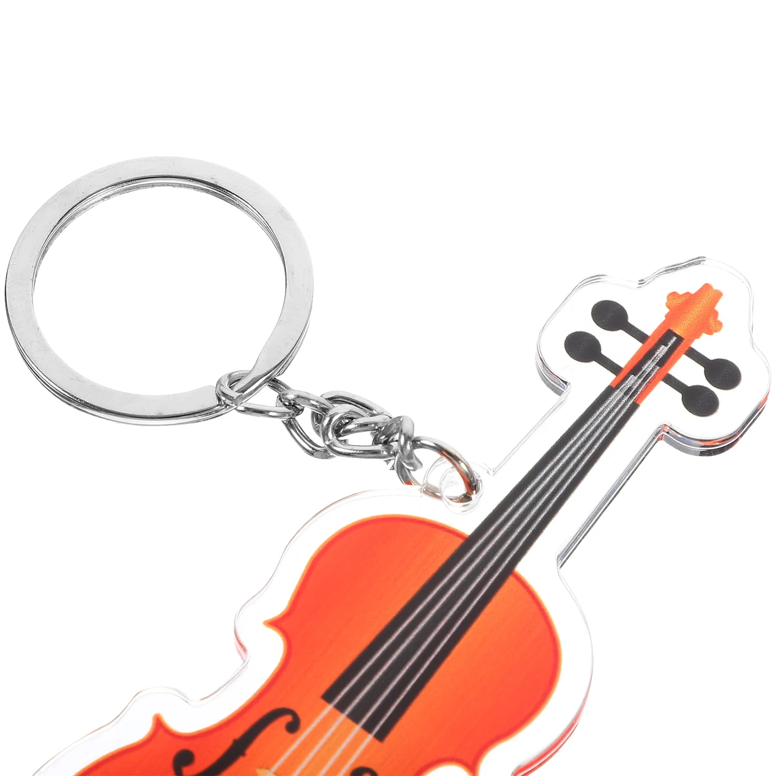 Violin Keychain Bag Hanging Ornament Small Charm Wallet Decorate Keychains Music Gift Pendant Iron Accessories Fob