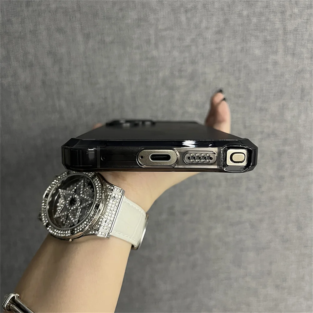 Für Magsafe Rüstung Welle Lockige Nicht-Slip Stoßstange Telefon Fall Für Samsung S24 S25 Ultra S23 Plus Luxus Drahtlose Ladung mattierte Abdeckung