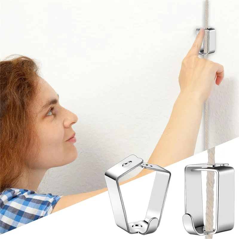 

-A90P 20 Pack Adjustable Picture Hanging Hook Rail Hanger Hooks For Art Hanging Systems And Other Picture Display Systems