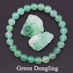 Genuine Natural Green Aventurine Beaded Bracelets Women Dongling Jade Quartz Mala Bead Bracelet Meditation Healing Jewelry Gift