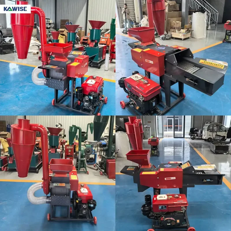 CE Approved Chaff Cutter and Crusher Machine for Grass Straw and Corn Stalk Feed Processing