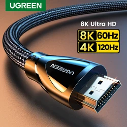 Ugreen-Cable HDMI 2,1 para Xbox Series X, divisor 8K/60Hz 4K/120Hz, para Xiaomi Mi Box PS5, HDR10 + 48gbps, HDMI 2,1