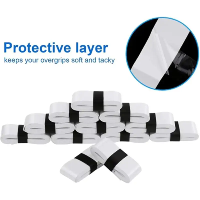 

12Pcs PU Perforated Badminton Racket Overgrip Tape Sweat-Absorbent Anti-Slip Breathable Grip Wrap For Tennis Squash Pickleball