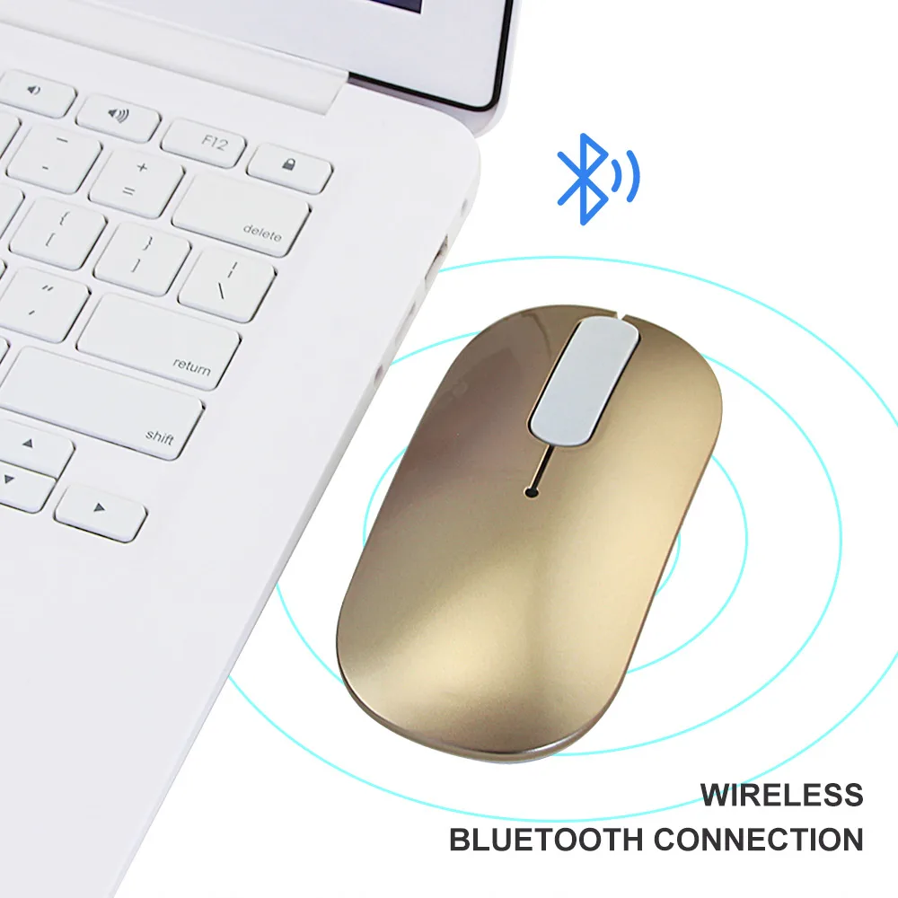 Bluetooth bezdrátový myš dobíjecí dotek svitek počítač myš tichá ergonomická štíhlý PC mause optický mice pro macbook notebook