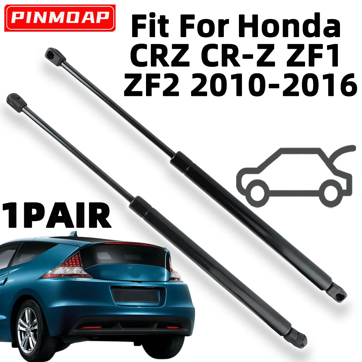 

1Pair Car Rear Tailgate Boot Gas Strut For Honda CRZ CR-Z ZF1 ZF2 10-16 Support Rods Damper Bars OE 74820SZTG012 Colorful Style