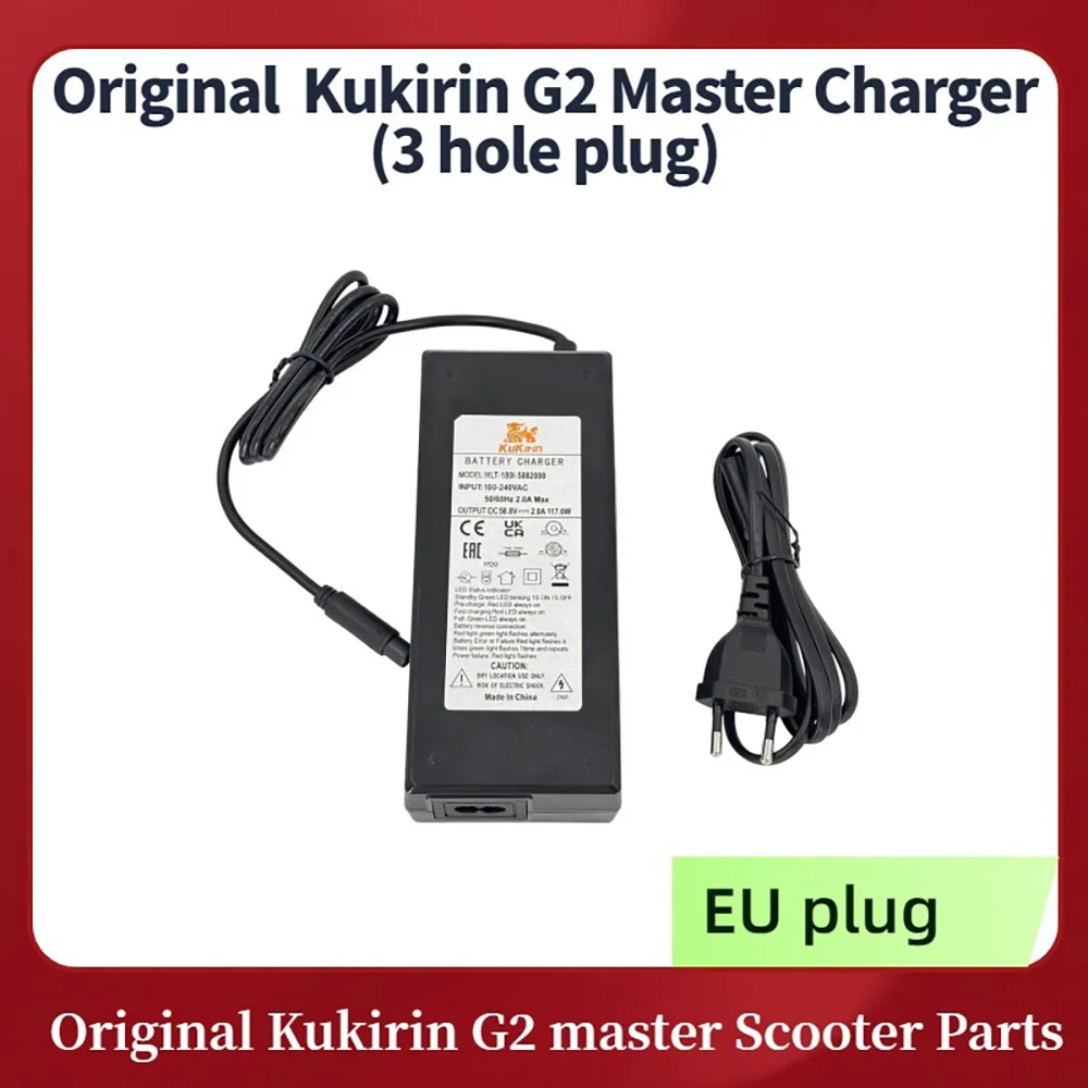 Original Kukirin 58.8V 2.0A Charger EU/US/UK/AU Plug for Kukirin G2 Master Electric Scooter Lithium Battery Charger Adapter Part