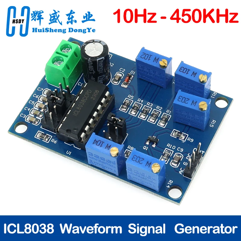 アイバードサインシグナルジェネレーターモジュール、低中規模周波数ソース、三角角角、icl8038、10hz-450khz、12v-15v
