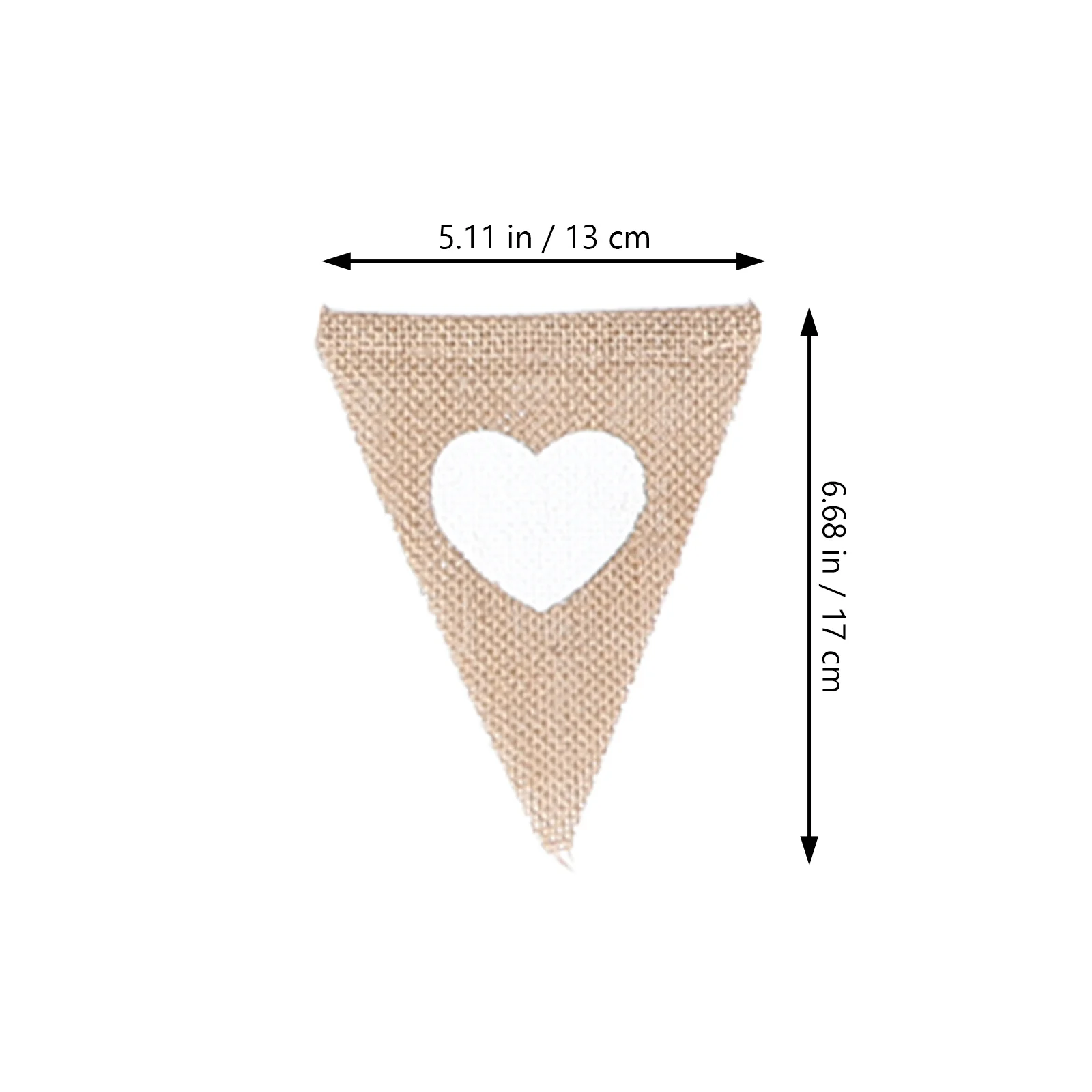 

Cotton Fabric Bunting Garland with Triangle Flags Ideal for Christening Shower Events Decorative Burlap Banner