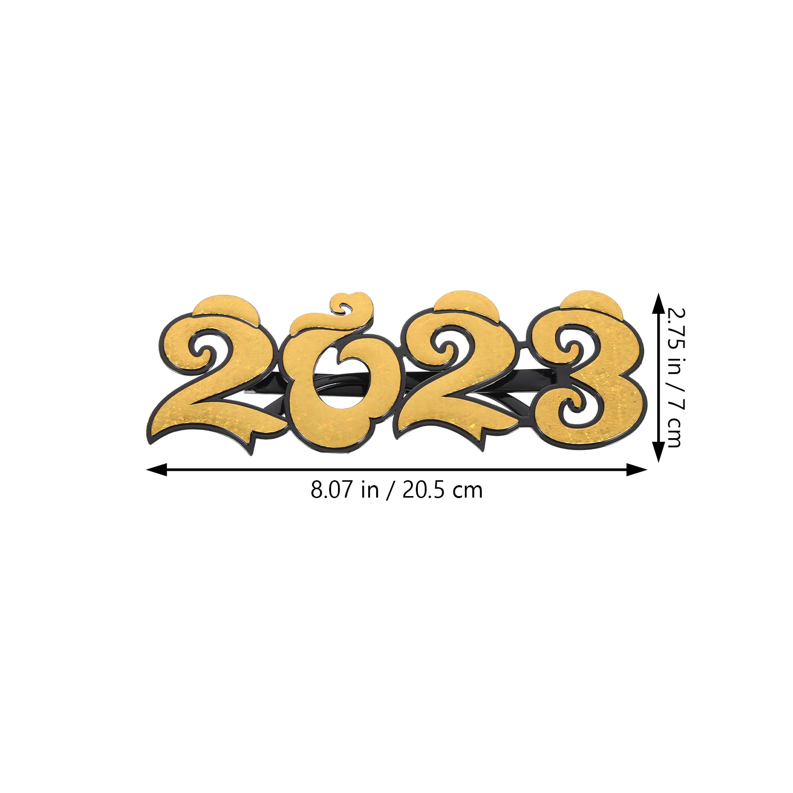 

Party Glasses New Years Eve Eyewear Funny Number 2023 Frames Golden PC Festival