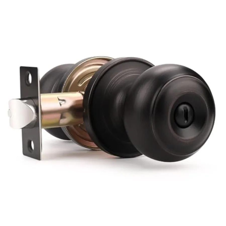 

8 Pack Interior Door Knobs Bathroom Bedroom Privacy Keyless Door Lock Lockset in