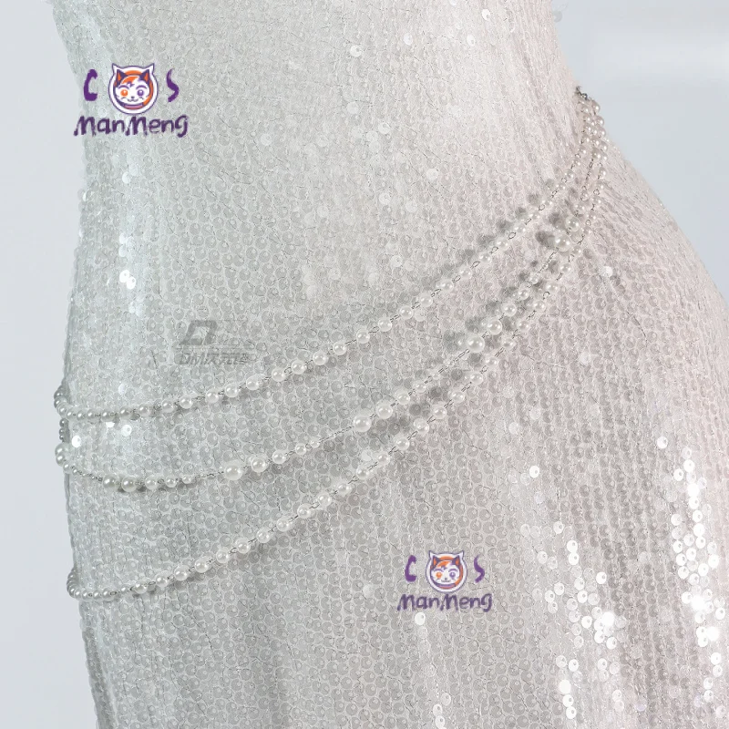 LL Cosplay Costume Game Path to Nowhere Dress Earrings Necklace Headwear Props Halloween Party Women's Sexy LL New Uniform view 4