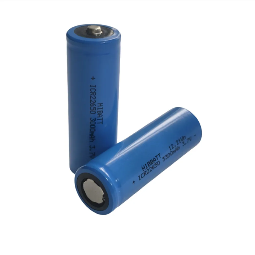 3000mAh 3.7V 22650 Rechargeable Li-ion Battery lithium ion cell