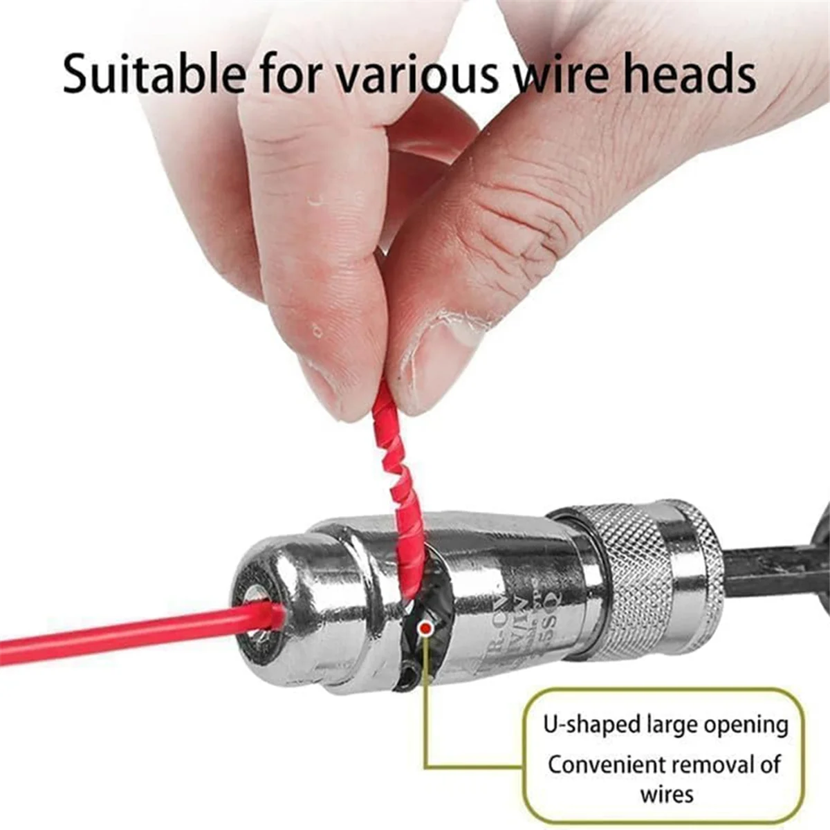 Wire Stripper for Drill,Wire Stripping and Twisting Tool,Quickly Drill Wire Stripping Twister Electrician Tool