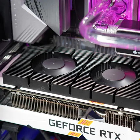 Grafikkort GPU Bakplatta Kylningsradiator För RTX 3090 4090 Bakplansminne VRAM Kylfläns 2X PWM Fläkt VGA Bakkortskylare 10 best sales grafikkortskylare - №1