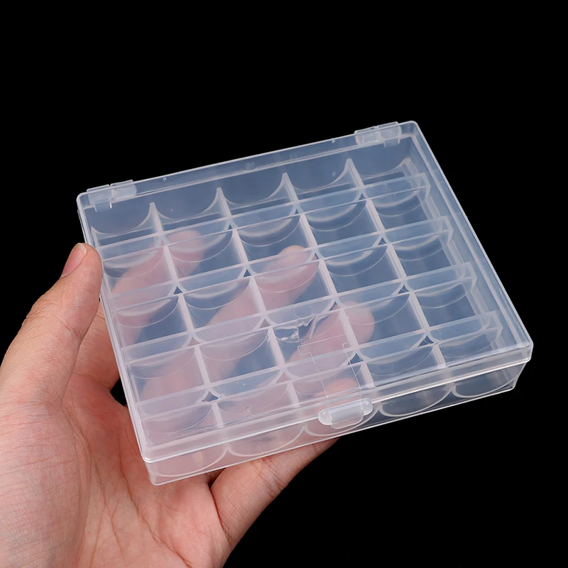 36 Slots Bobbins Box Storage Spool Case Sewing Machine Bobbin/Thread Store Plastic Clear Transparent Holder Box Spindle Box DIY