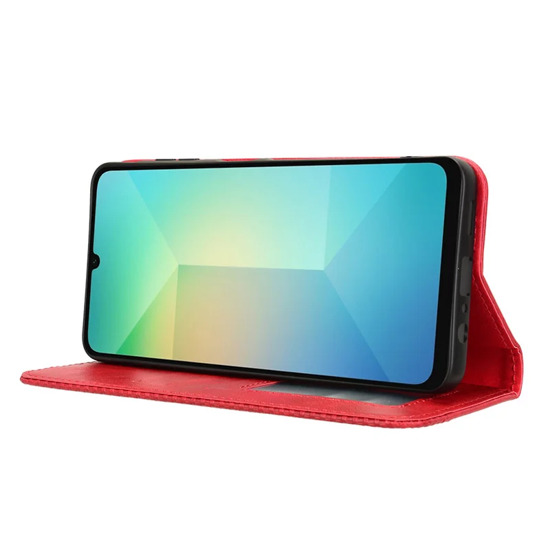 Pasuje do magnetycznego etui ochronnego Samsung Galaxy A06 do pełnego skórzanego etui na telefon komórkowy Samsung A06 z portfelem