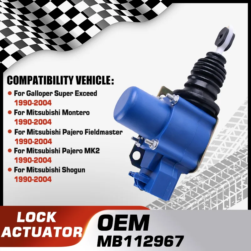 

Rear Door Lock Actuator For Galloper Super Exceed Mitsubishi Montero Mitsubishi Pajero MK2 Mitsubishi Shogun 1990-2004 MB112967
