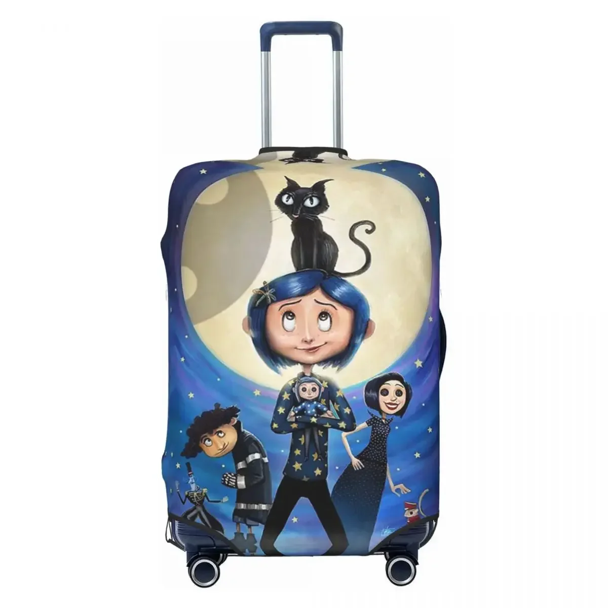 

Custom Halloween Horror Movie Coraline Luggage Cover Cute Suitcase Protector Covers Suit For 18-32 inch