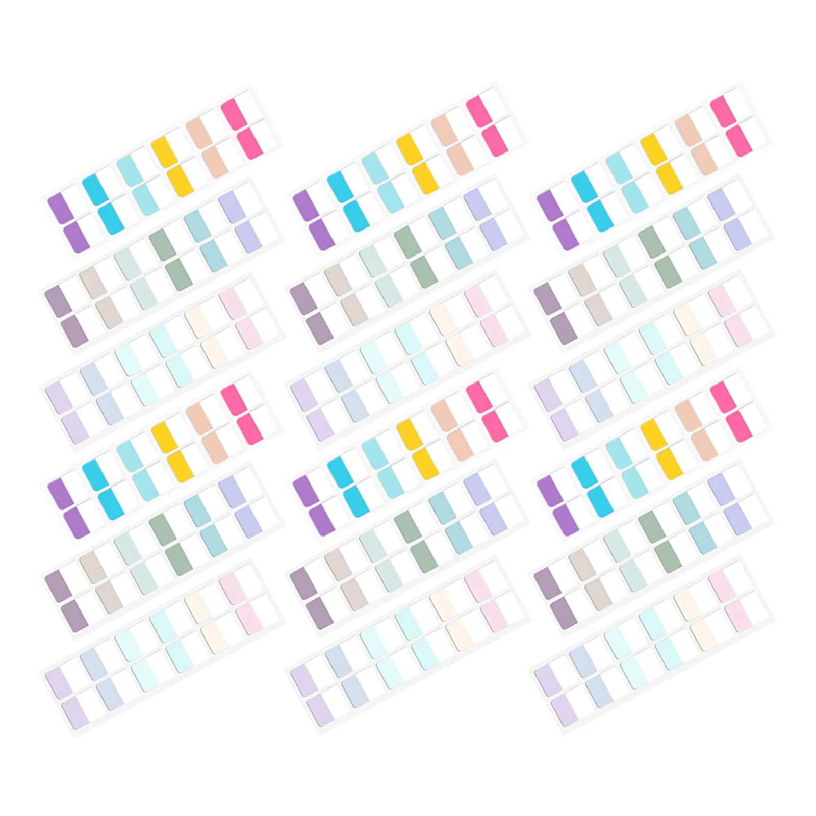 

30 Sheets Adhesive Book Index Tabs Writable Colorful Sticky Page Markers for Notebooks Journals Binders Color Coded Organization