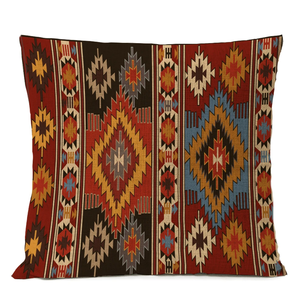 New Bohemian Tribal Texture Geometric Pillow Home Decor Ethnic Persian Carpet Throw Pillows for Bedroom Decoration Sofa Cushion