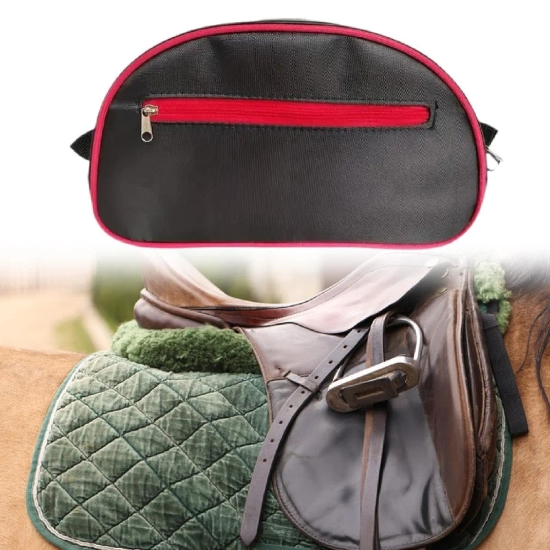 حقيبة تخزين قوية للفروسية بأقسام متعددة، ممتازة للرحلات الخارجية وحوادث الفروسية