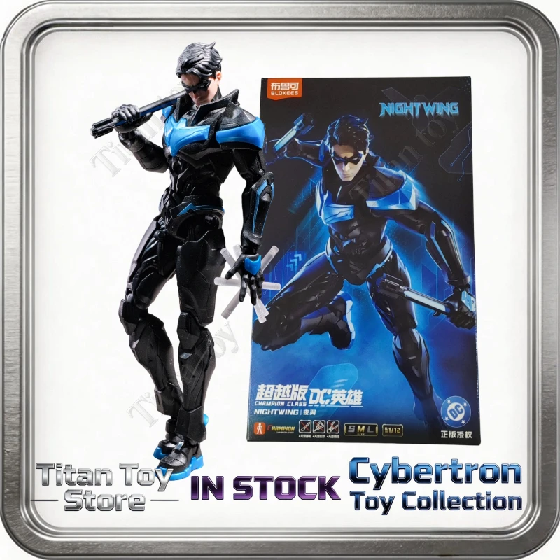 En stock Nouveaux produits Figurines d'action Blokees DC Heroes Transcendence Batman Future Superman Nightwing Figurines assemblées