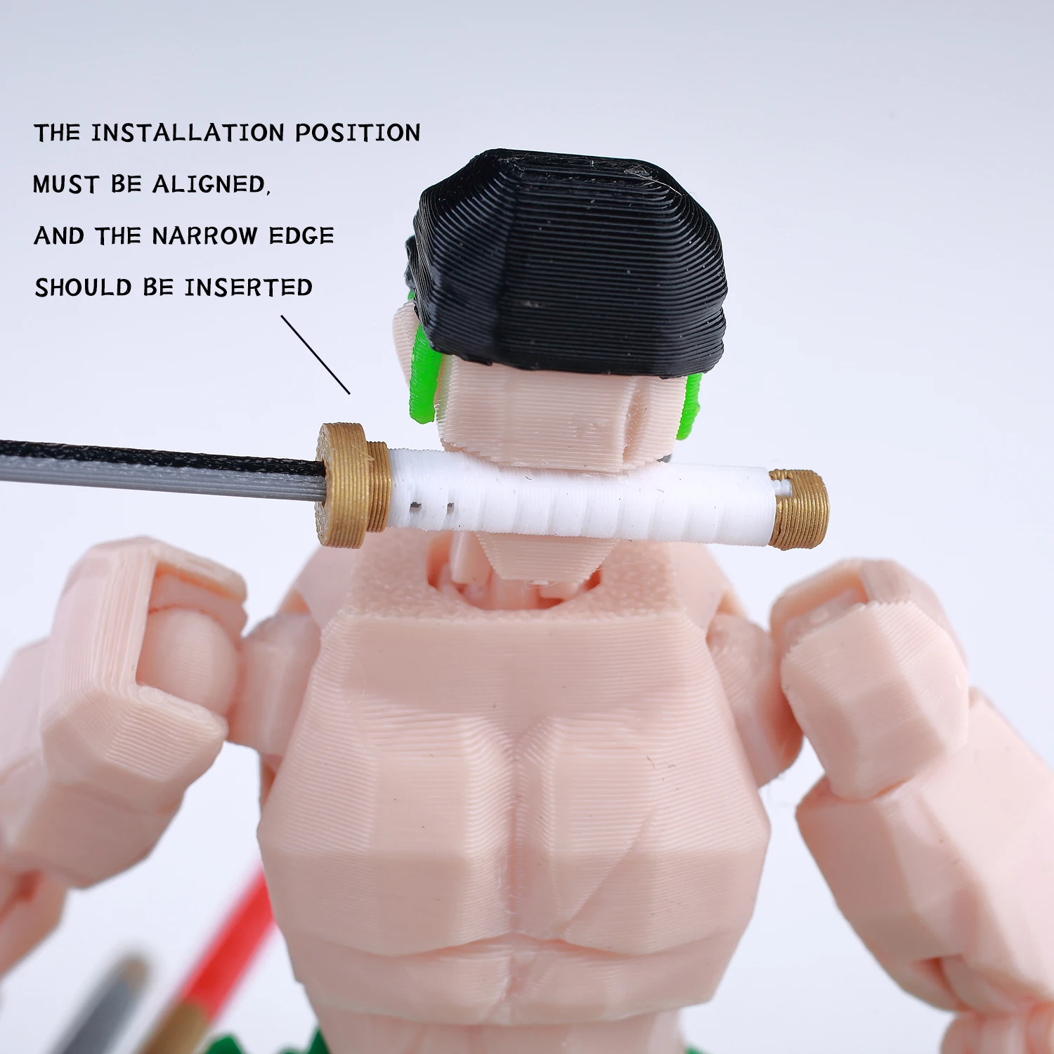 9L 3D Printed One Piece Roronoa Zoro Lucky Dummy 13 Movable