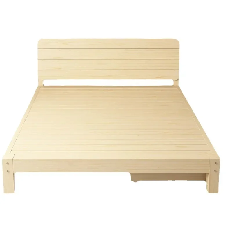 Solid wood bed 1.5 meters pine bed economical