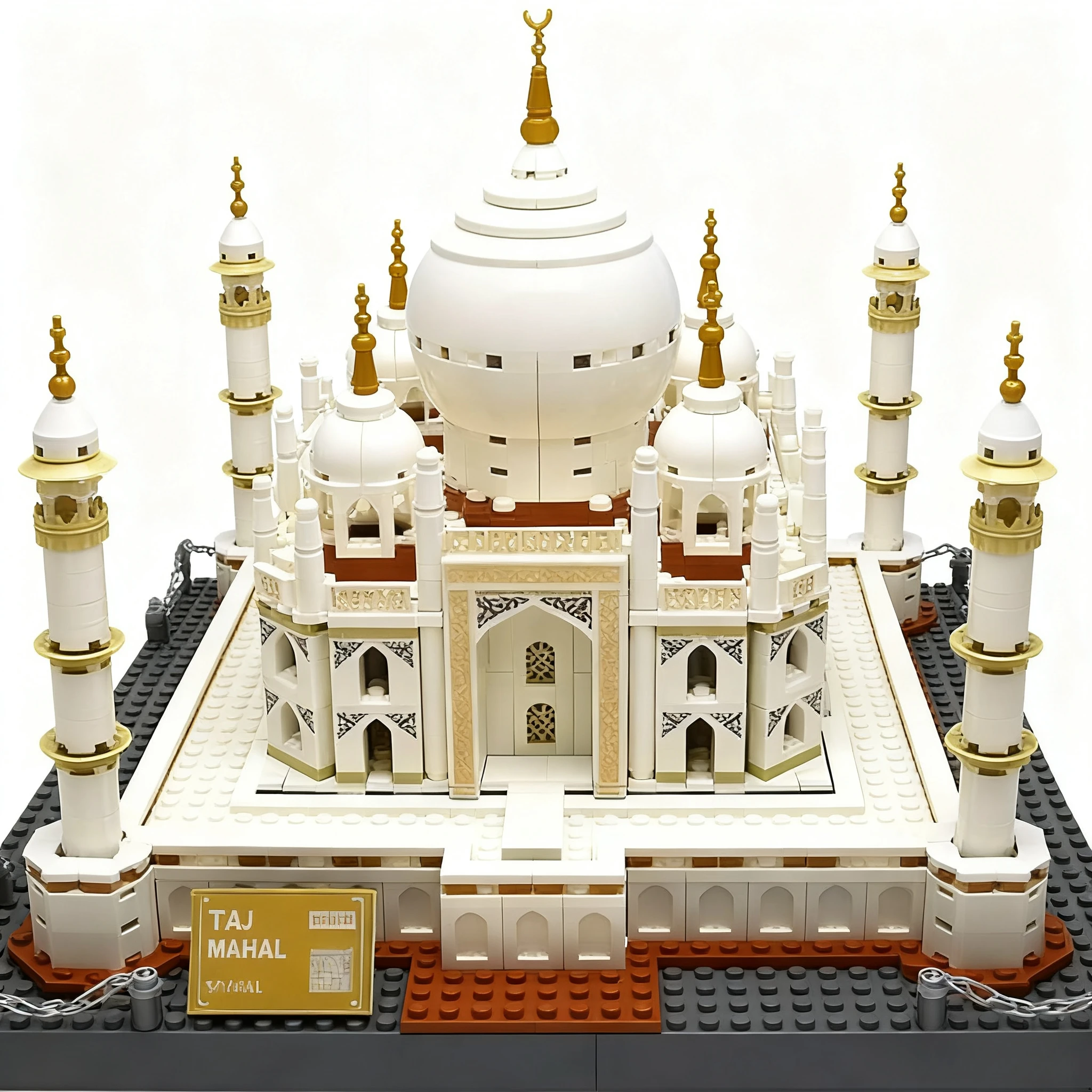 World Renowned Creative Big Taj Mahal Model Building Blocks Toy Kit Architectural Palace DIY Assemble Bricks Toy for Kids Boys